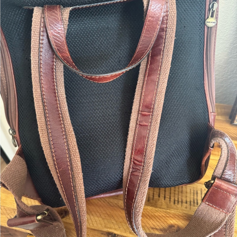 Brown Leather Backpack - image 3
